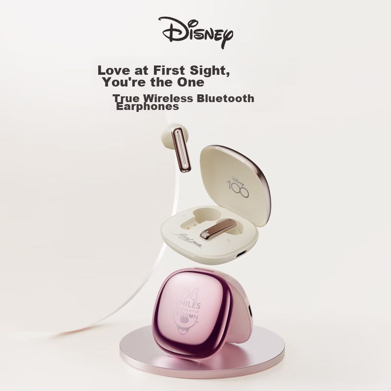 Disney Wireless Bluetooth Earphones, Semi-In Style, for Women, Stylish, Birthday...