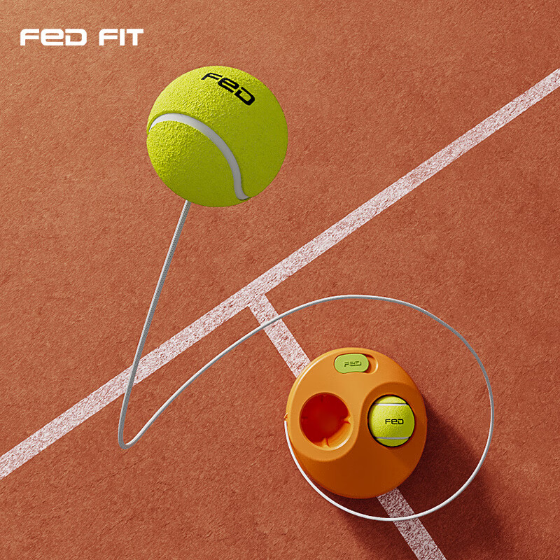 Feierdun Tennis Racket Base, Tennis Training Device, String Rebound Ball, Suitab...