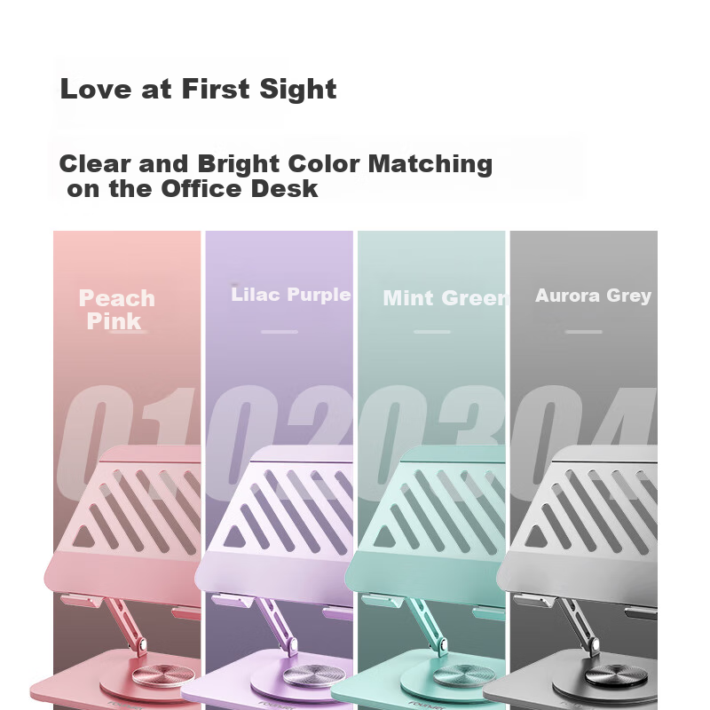 Founder Founder Laptop Stand Lilac Tablet Cooler 360° Rotating Infinitely Adjust...