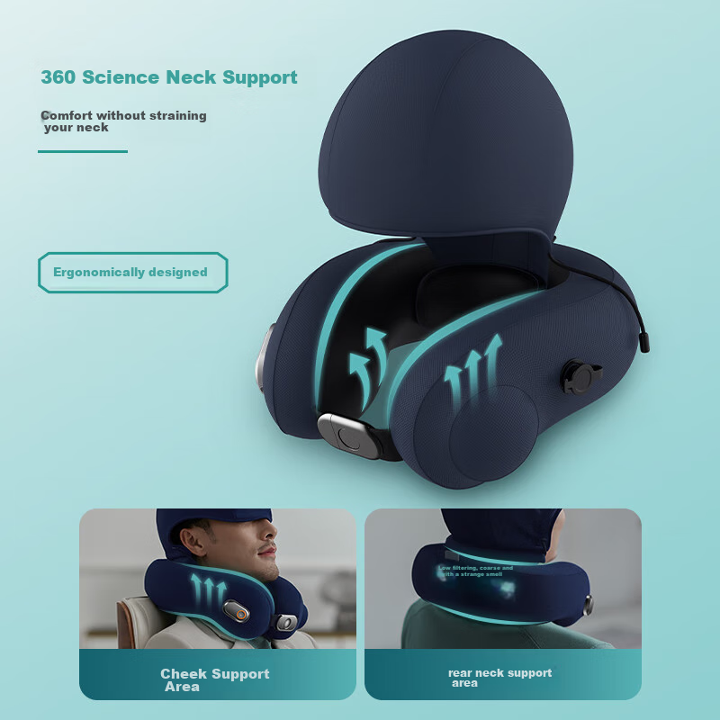 Philips Inflatable U-Shaped Pillow, Nap Pillow, Sleep Cervical Pillow, Specializ...