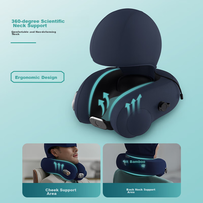 Philips Inflatable U-Shaped Pillow, Nap Pillow, Sleep Cervical Pillow, Specializ...