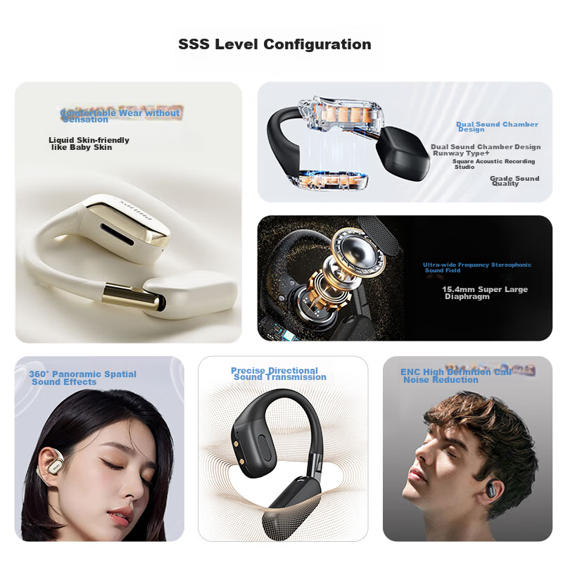 Philips Bluetooth Headphones, Bone Conduction Concept, True Wireless, Over-Ear,...