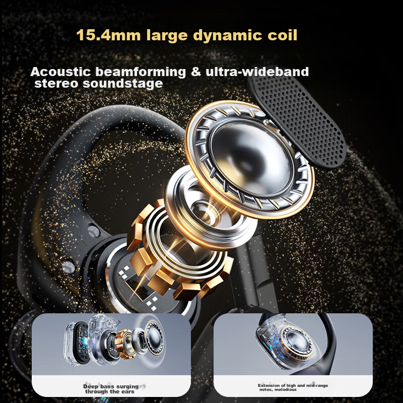 Philips Bluetooth Headphones, Bone Conduction Concept, True Wireless, Over-Ear,...