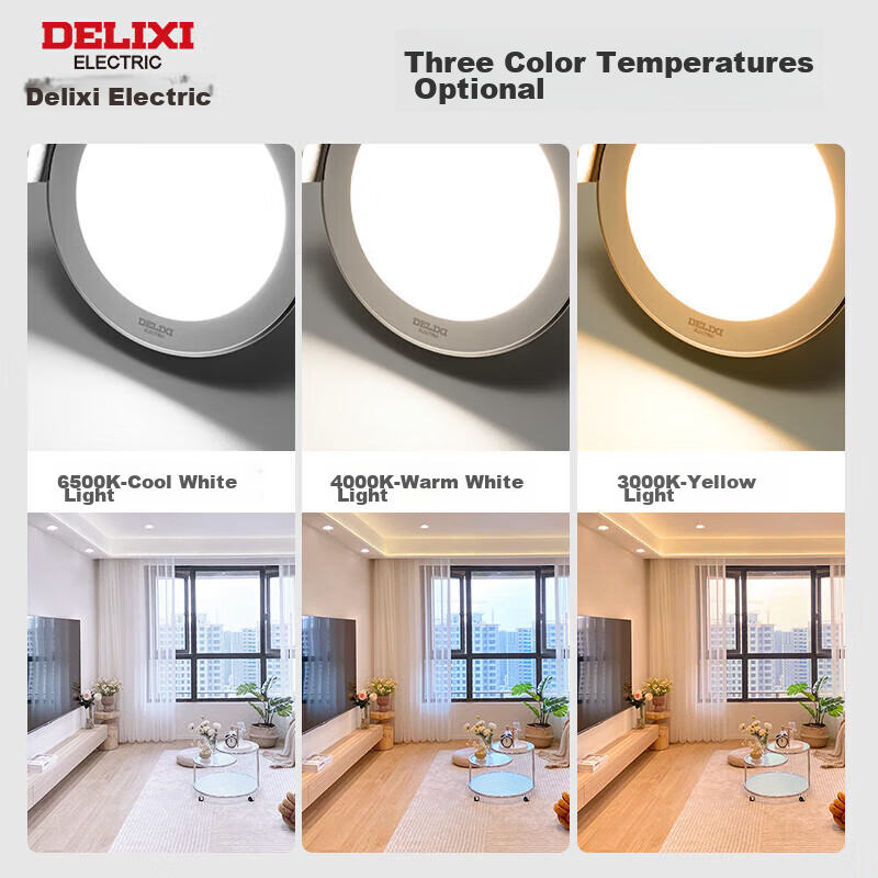 DELIXI LED Downlight, Ceiling Light, Recessed Spotlight, Downlight [Full Aluminu...