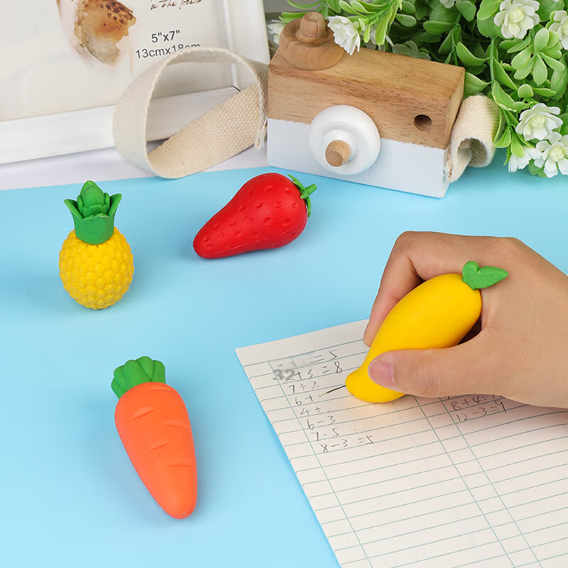 Dile, Giant Creative Eraser, Children's Cartoon Cute Small Eraser Toy, Easy to E...