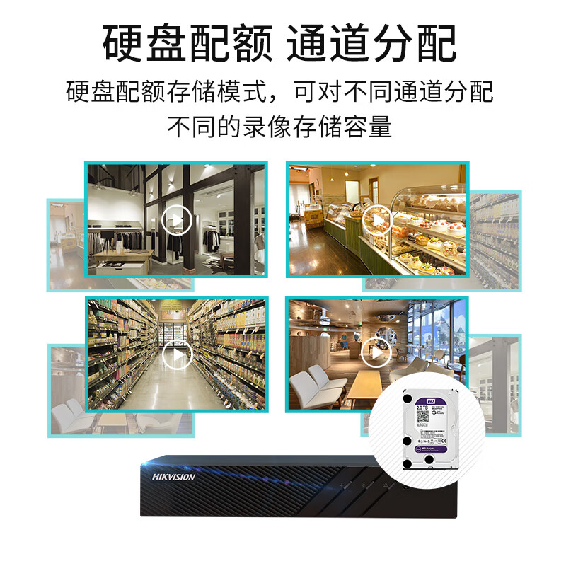 HIKVISION 8-Channel High Definition POE Network Video Recorder with 6TB Hard Dri...