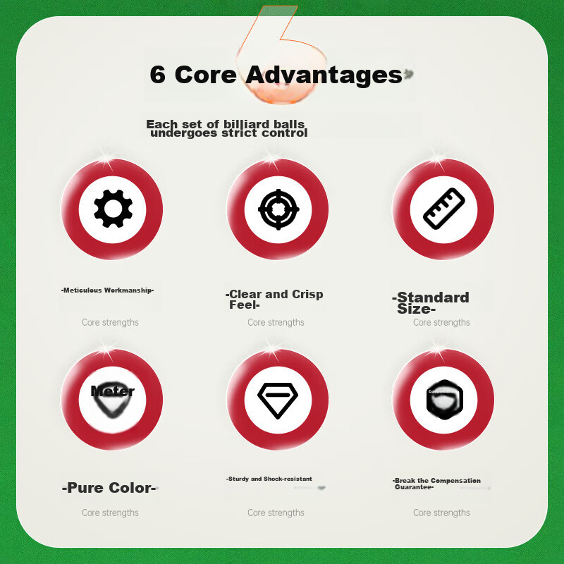 Duweike Pool Balls, Black Eight Crystal Snooker, Chinese Billiards, Cue Ball Tra...