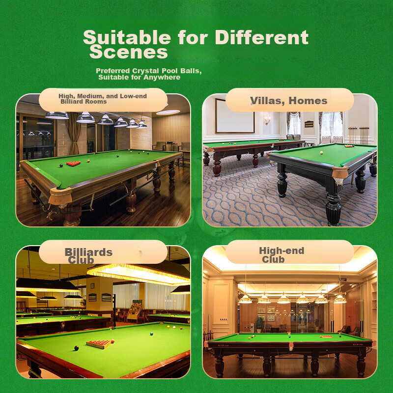 Duweike Pool Balls, Black Eight Crystal Snooker, Chinese Billiards, Cue Ball Tra...