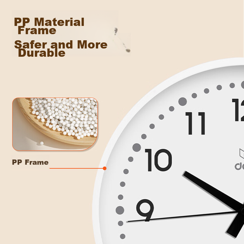 Deli Wall Clock, Stylish Creative Minimalist Living Room Wall-Mounted Quartz Clo...