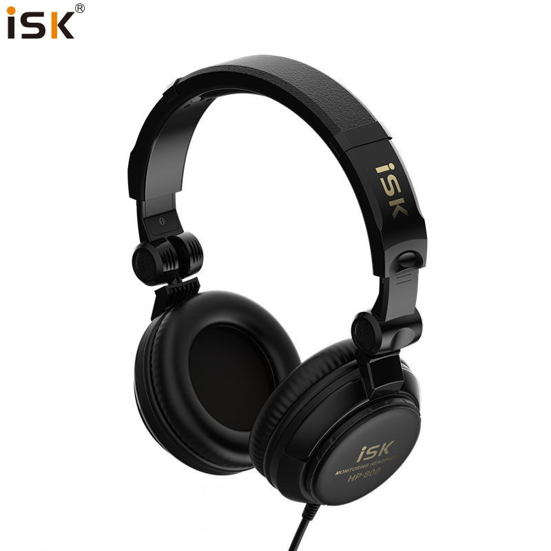 iSKHP800 Professional Live Streaming Monitoring Headphones with Built-In Microph...
