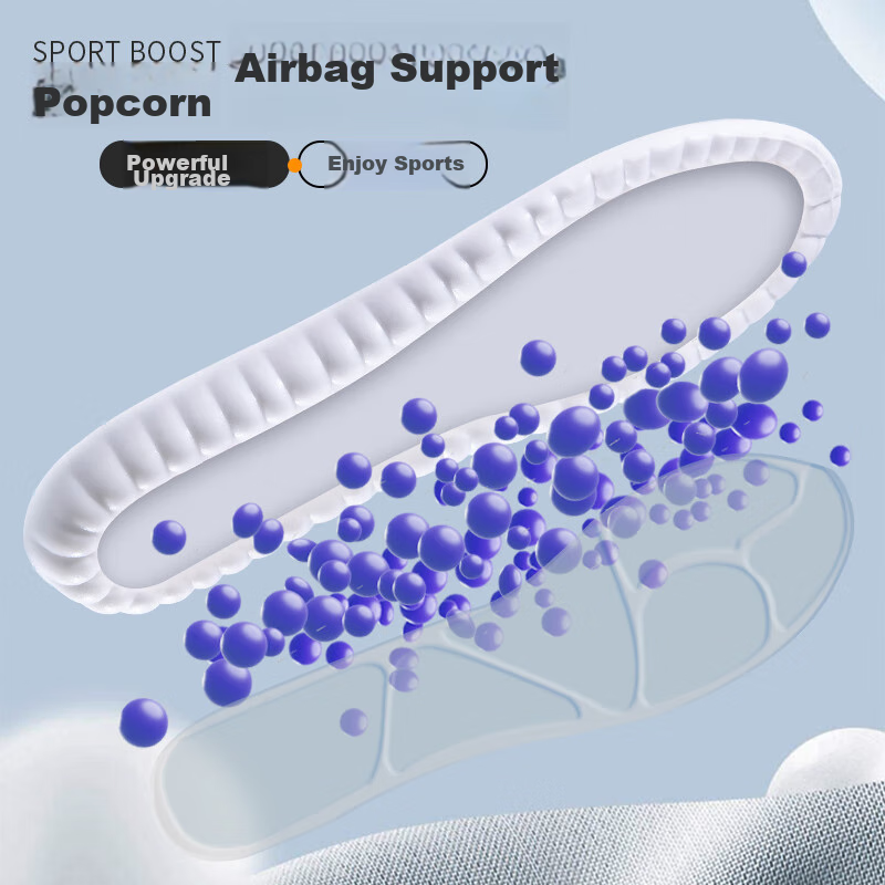 IQGD Men's Insoles, Soft And Elastic, Cloud Technology, Shock-Absorbing, Breatha...