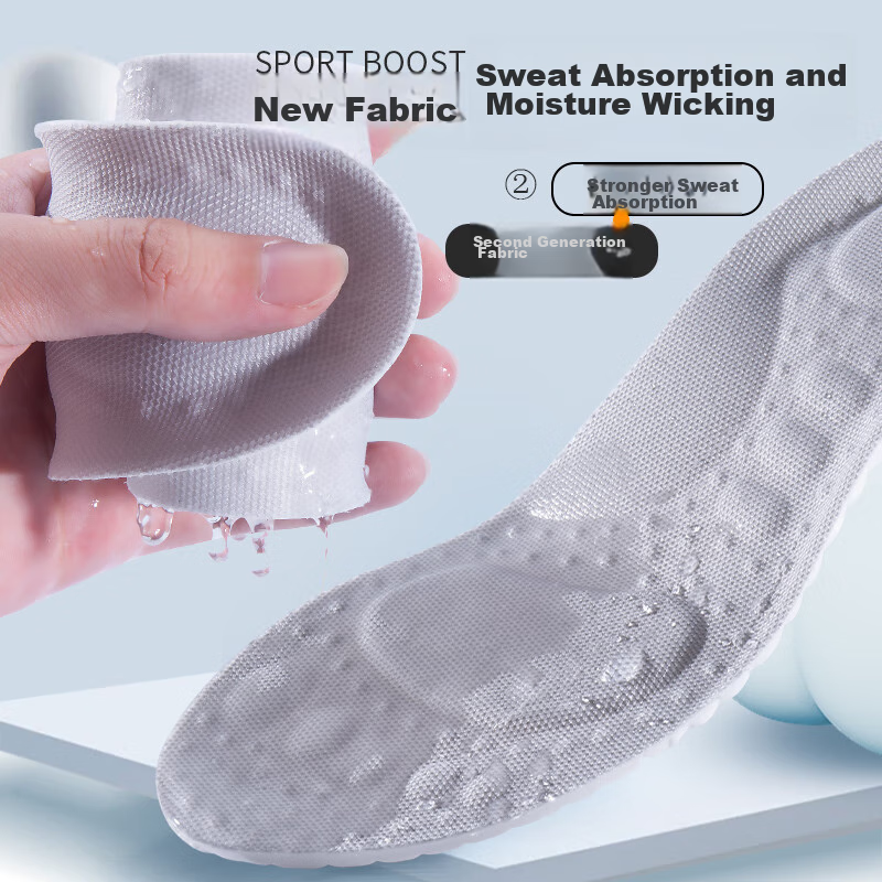 IQGD Men's Insoles, Soft And Elastic, Cloud Technology, Shock-Absorbing, Breatha...