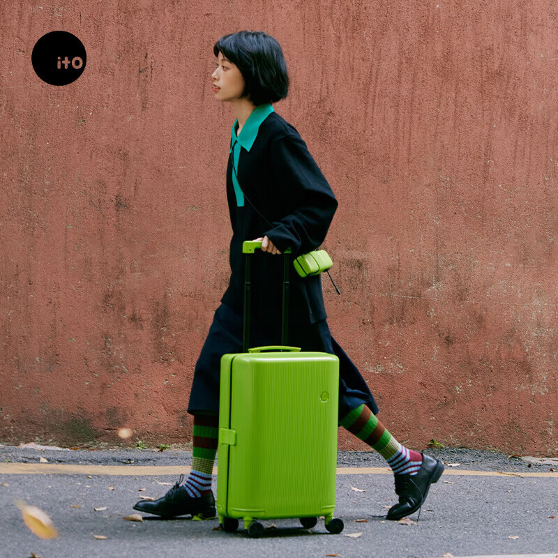 ITO Luggage PISTACHIO2 Suitcase, Large Capacity Trolley Case for Men And Women,...