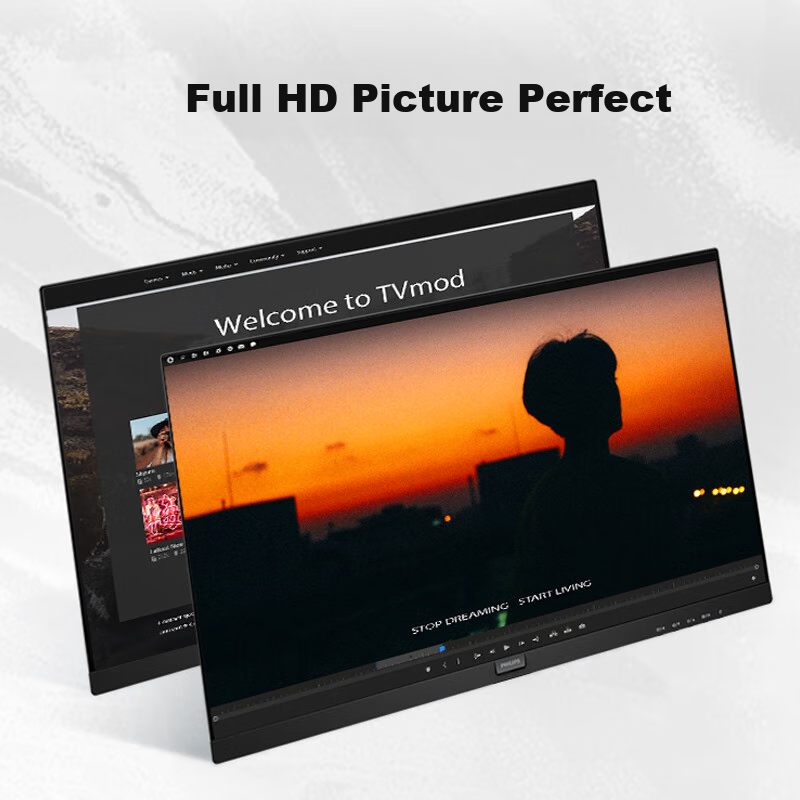 PHILIPS 21.5-inch Full HD Office Monitor with Wide Viewing Angle, Low Blue Light...