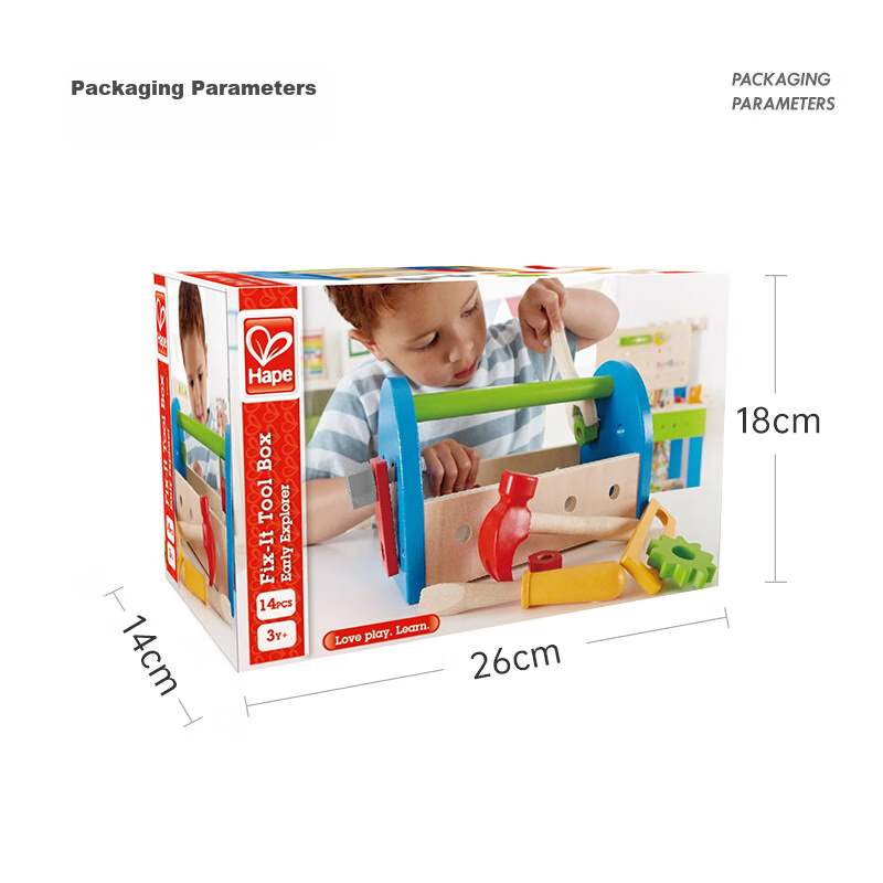 Hape (Germany) Children's Disassembly and Assembly Toy Screwdriver Toolbox My To...