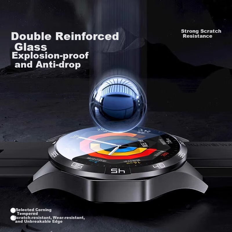 DIVI Screen Protector for Huawei Watch GT5, Tempered Glass Full Adhesive Screen...