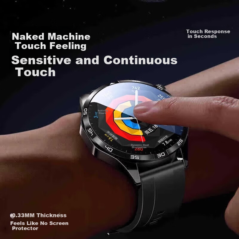 DIVI Screen Protector for Huawei Watch GT5, Tempered Glass Full Adhesive Screen...