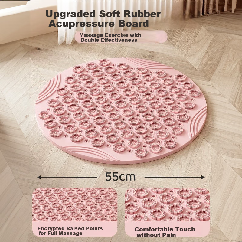 Dewick Acupressure Foot Massage Mat for Running with Soft Rubber Powder 55cm