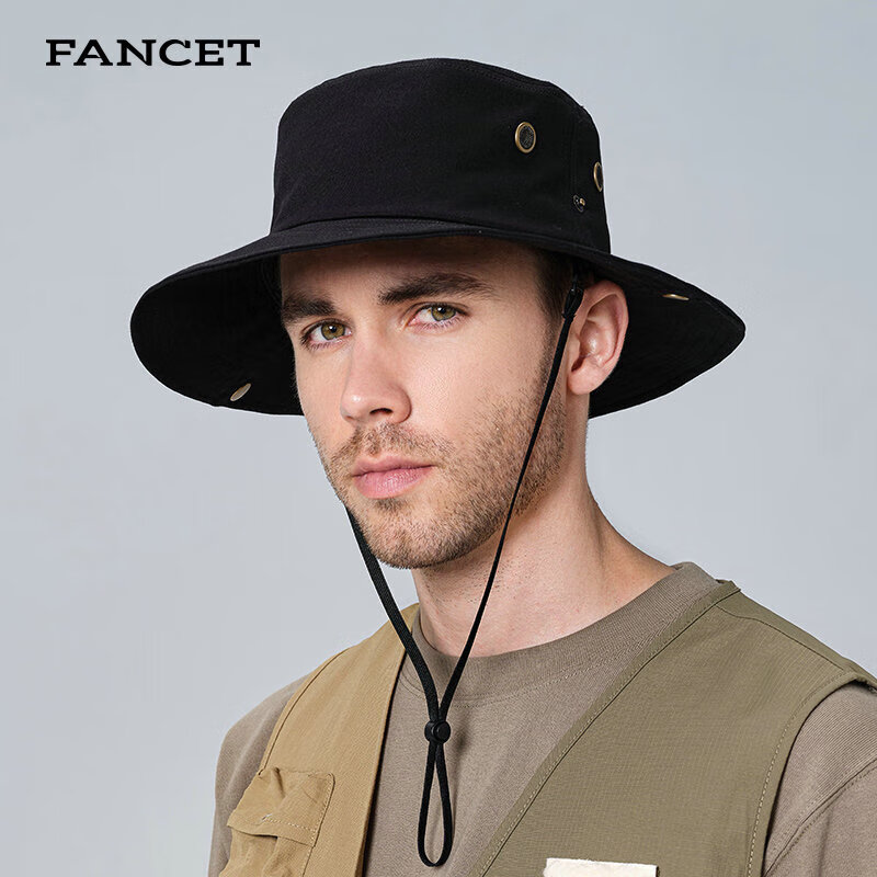 FANCET Fisherman Hat for Men, Summer Outdoor Hiking Sun Hat, UV Protection, Wate...