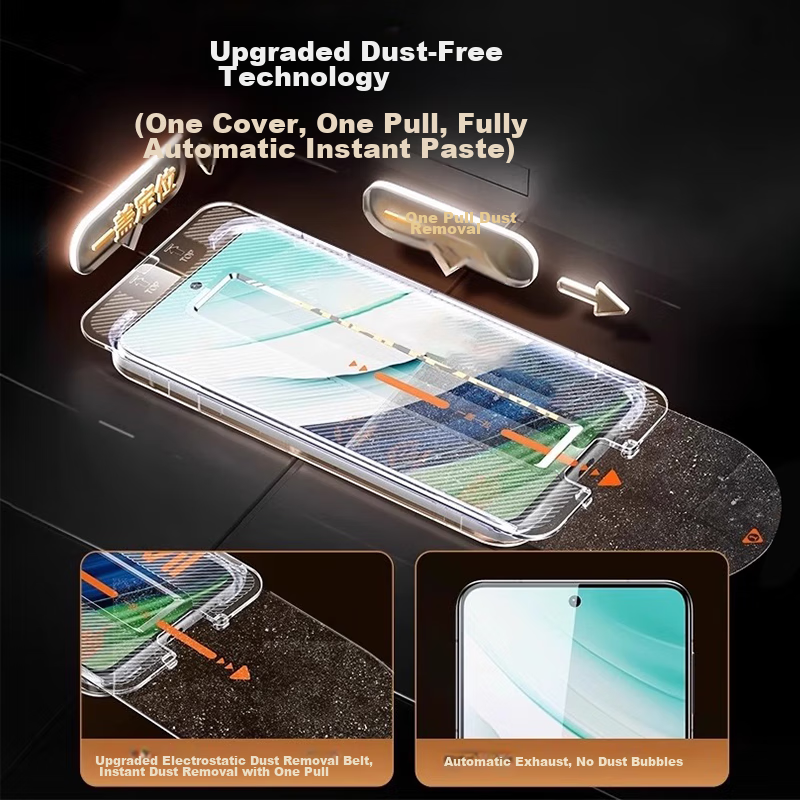 First Guard [New Xuanwu Quick Sticker 2 Sets] Tempered Glass Screen Protector fo...