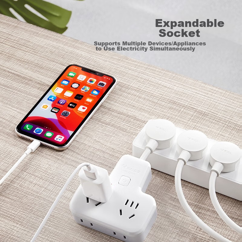 BULL Flexible Conversion Plug/triangle-Shaped One-To Socket/wireless Conversion...