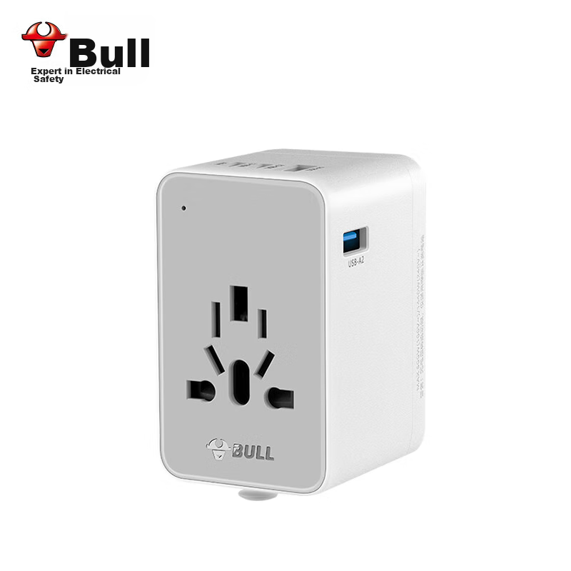 BULL 45W PD Fast Charging USB Multi-Country Travel Adapter, Global Universal Con...