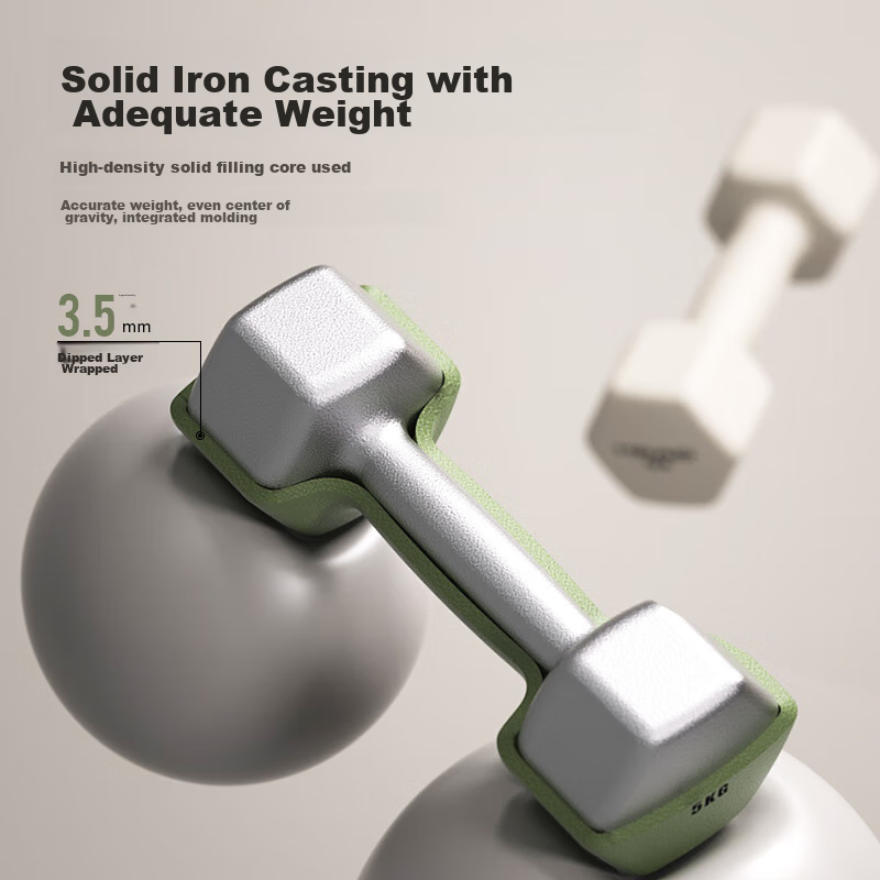 HEAD Heide Dumbbell Men's and Women's Dip-coated Asia Bell Home Fitness Equipmen...