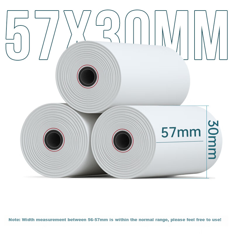 Deli Coral Sea Thermal Cash Register Paper 57*30 Type 200 Rolls for Meituan Take...