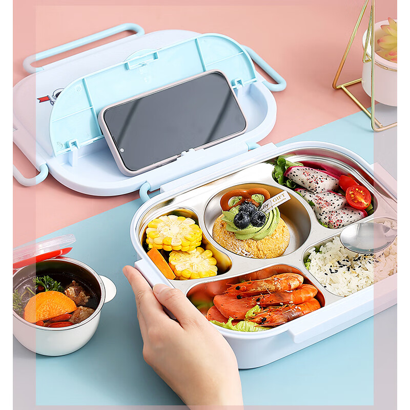 Dipuer Insulated Lunch Box, 316 Stainless Steel, for Students And Children, Larg...