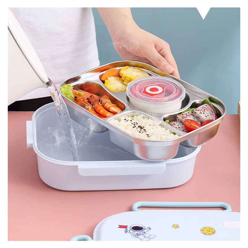 Dipuer Insulated Lunch Box, 316 Stainless Steel, for Students And Children, Larg...