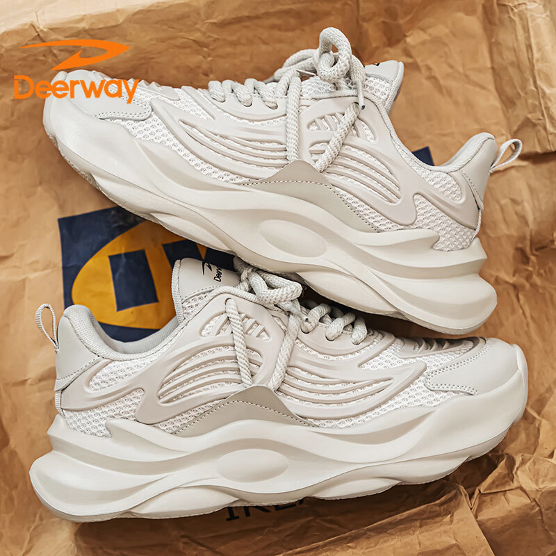 DEERWAY Dad Shoes for Men, Autumn And Winter Footwear, Retro Thick-Soled Heighte...