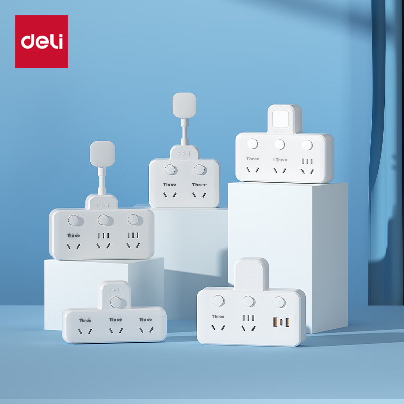 Deli New National Standard Socket, Triangle-Shaped Wireless Socket/adapter/power...