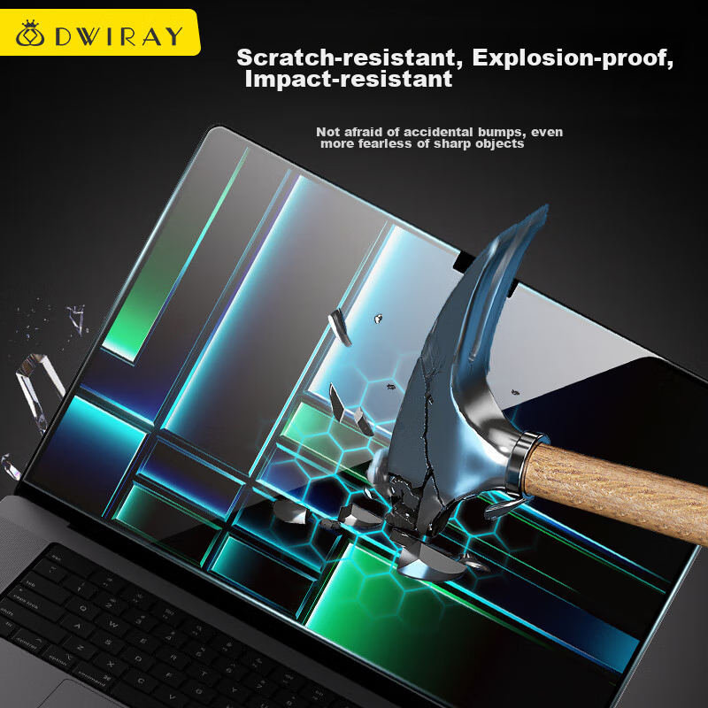 Deyi Gongfang Tempered Glass Screen Protector for Apple Laptops, Ultra-Clear Mac...