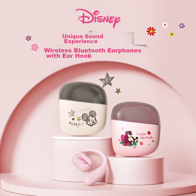 Disney Berlin Voice Premium Edition Bluetooth Headphones, Over-Ear Bone Conducti...