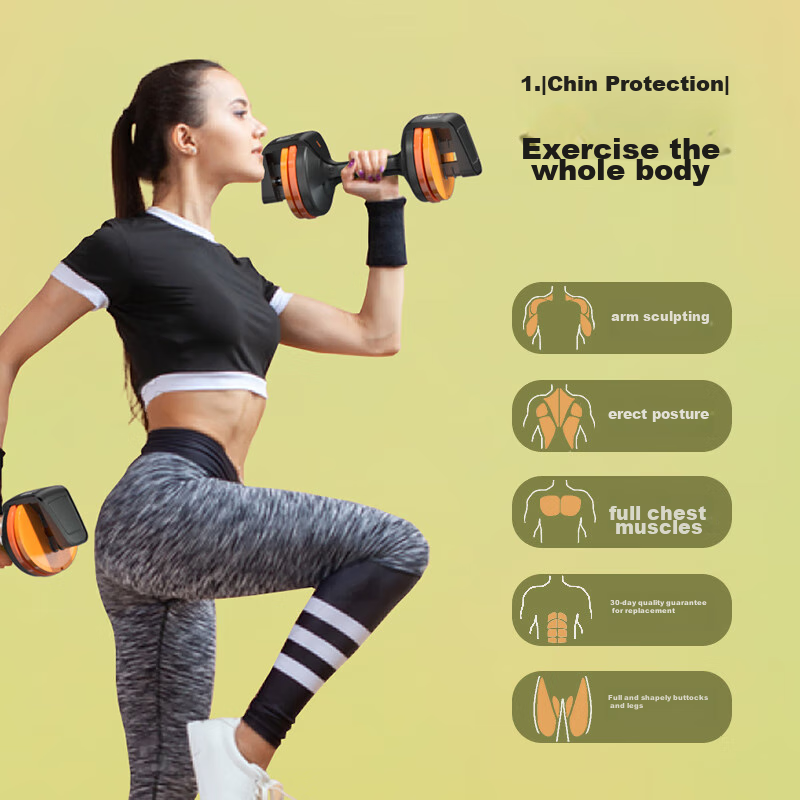 HEAD Rainbow Adjustable Quick-Release Dumbbells for Men, Home Fitness Equipment...