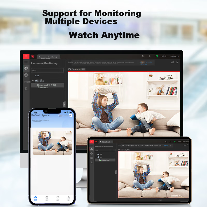 HIKVISION 2MP Home Security Camera with Dual-Light Full Color Night Vision, PoE...