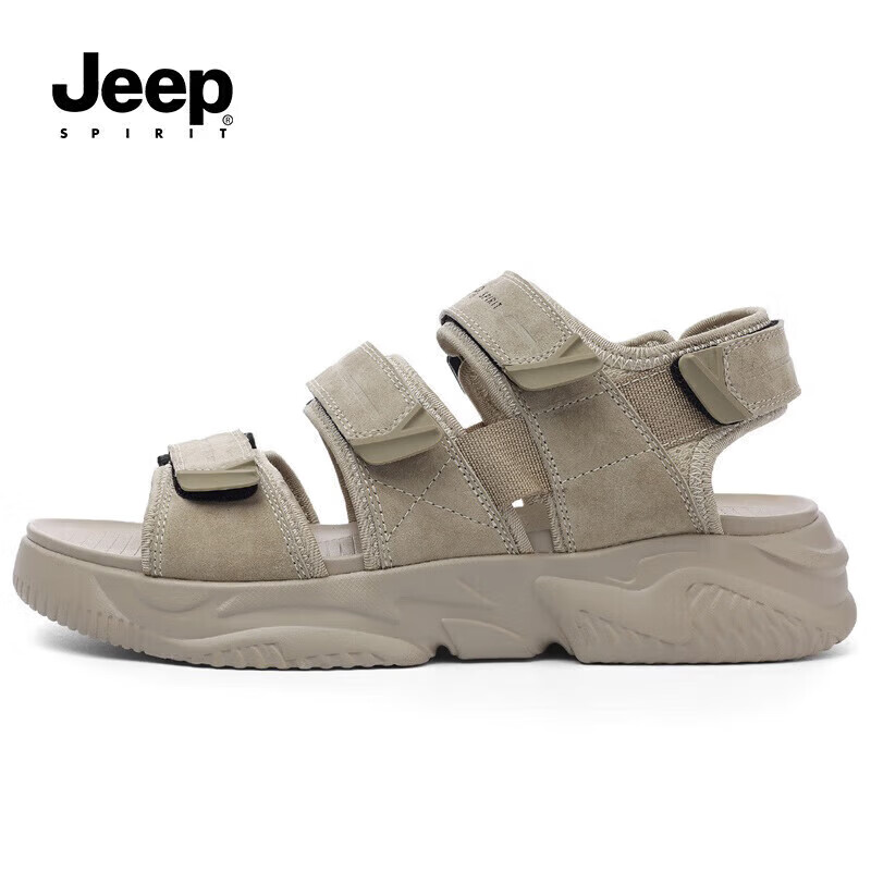 JEEP SPIRIT Men's Sandals Men's Casual Breathable Beach Shoes Men's Outdoor Shoe...