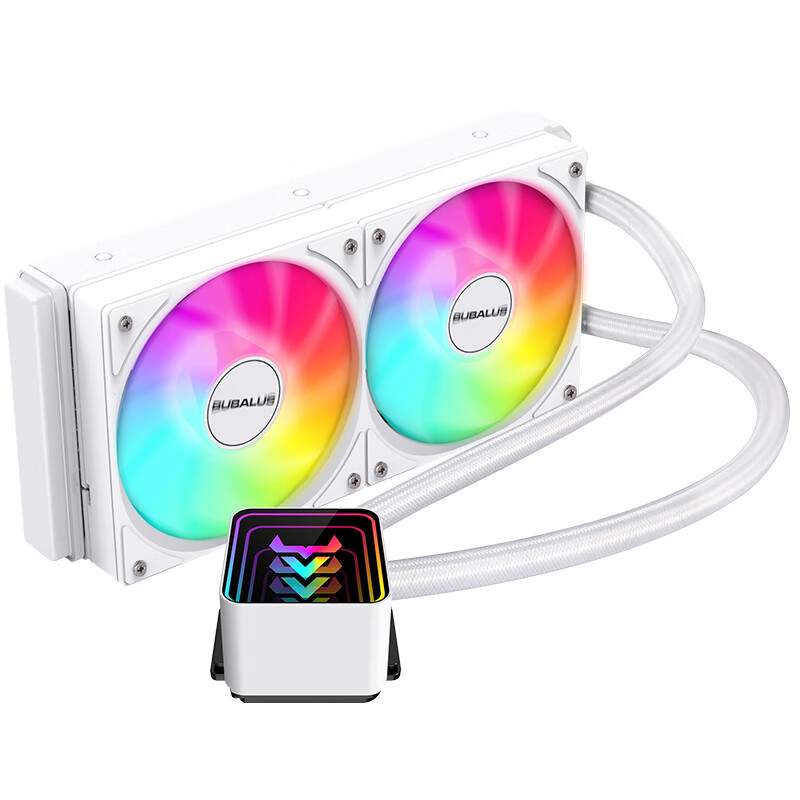 BUBALUS Lingshuang 240A White CPU Water Cooler (ARGB Mirror Sync/All-In Design/S...