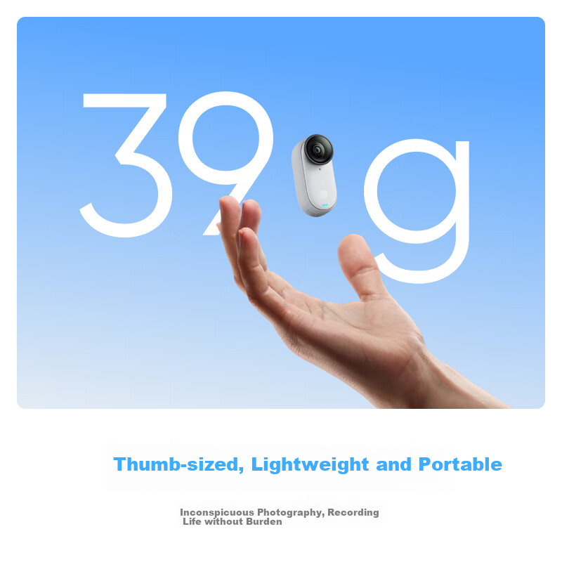 Insta360 GO 3S 4K Thumb Camera Vlog Riding Parent-child Pet Sports Camera Camcor...