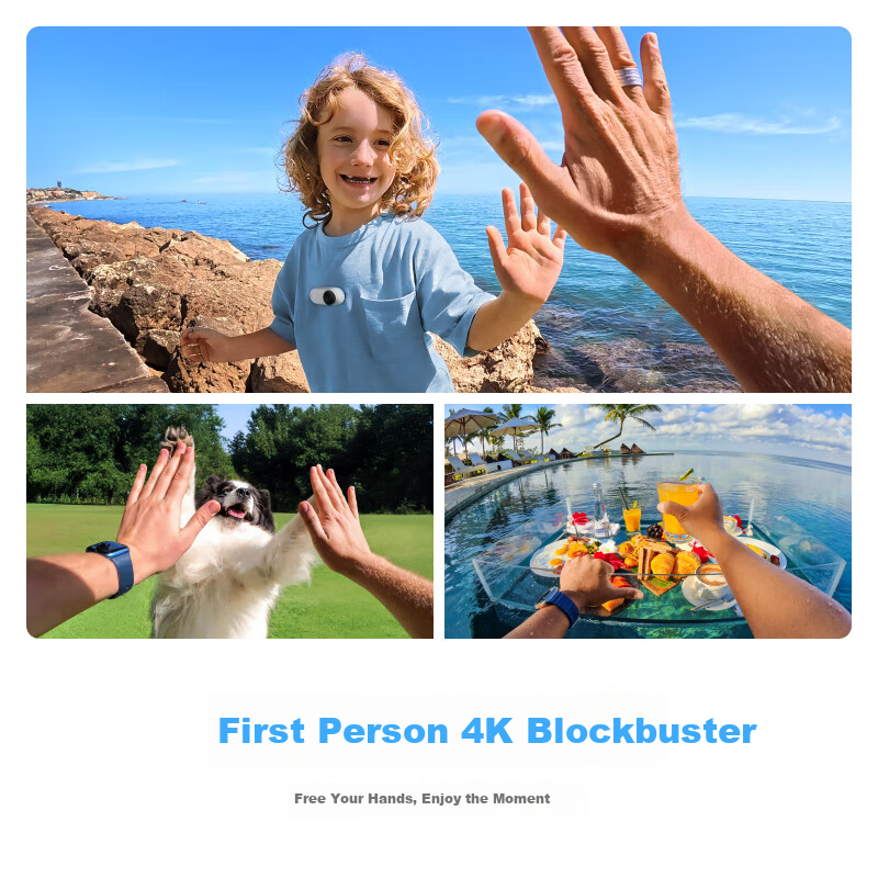 Insta360 GO 3S 4K Thumb Camera Vlog Riding Parent-child Pet Sports Camera Camcor...