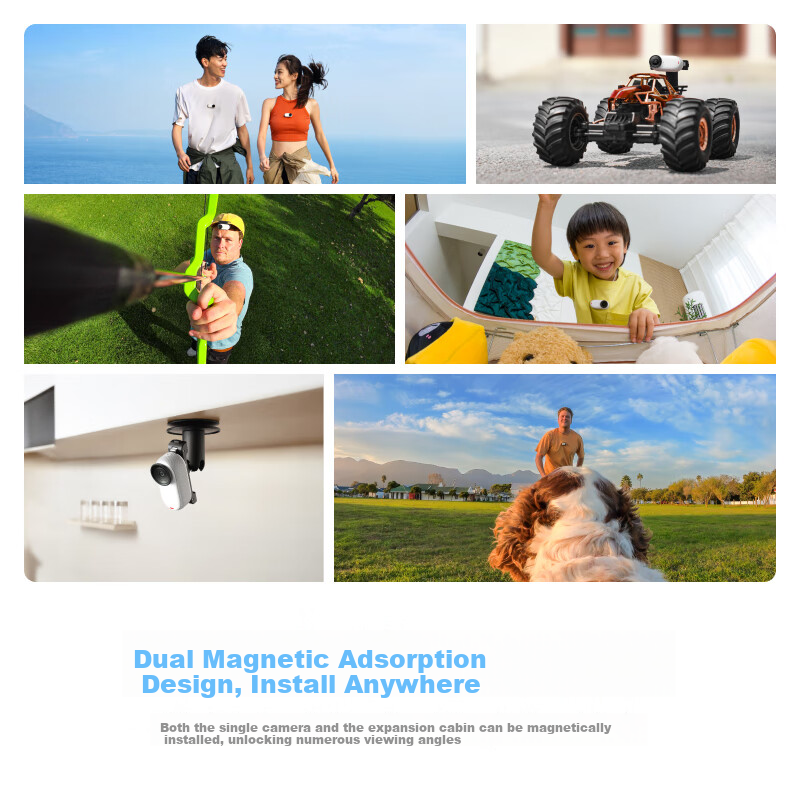 Insta360 GO 3S 4K Thumb Camera Vlog Riding Parent-child Pet Sports Camera Camcor...