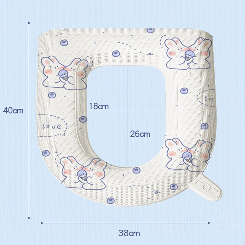 JAJALIN Waterproof EVA Toilet Seat Cover, Household Toilet Ring, Waterproof, No-...