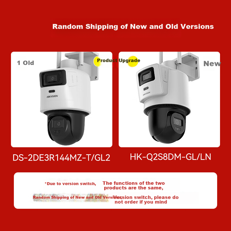 HIKVISION Hikvision 4G Dual Camera Free Traffic Outdoor 8MP 360-Degree Panoramic...