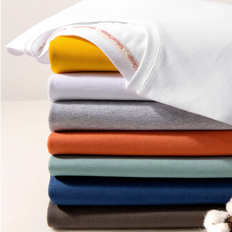 GENIOLAMODE Men's Summer Loose Cotton Breathable Short Sleeve Men's High-end Cas...