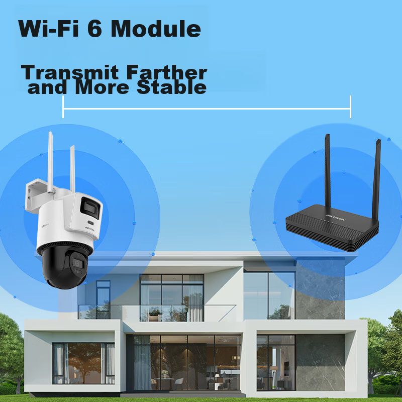 HIKVISION Wireless Dual Camera, Outdoor WiFi Pan-Tilt, 360-Degree Coverage, Full...