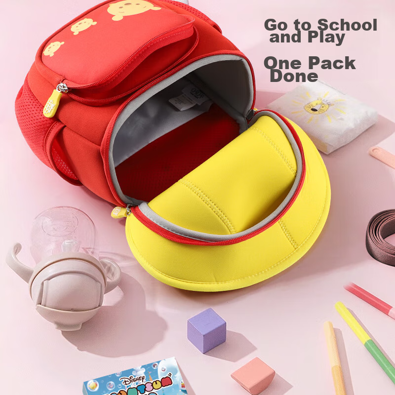 Disney Kindergarten Backpack for Boys And Girls, Cute Double Shoulder Bag for Ju...