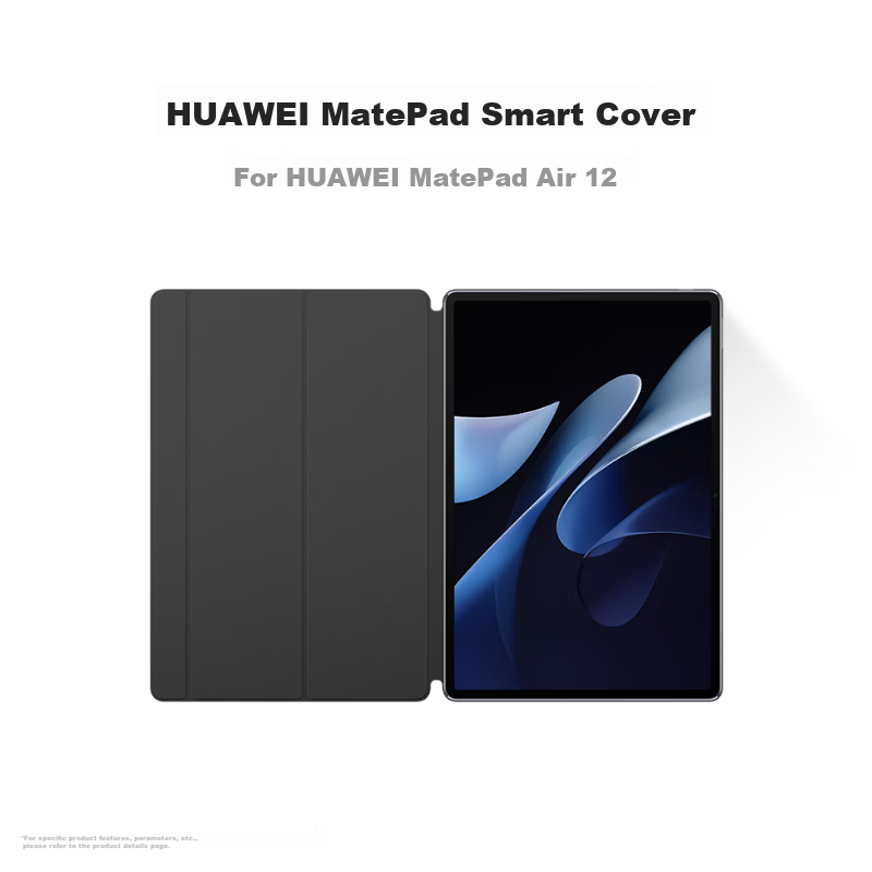 HUAWEI MatePad Smart Case, Classic Black, Compatible with HUAWEI MatePad Air 12-...