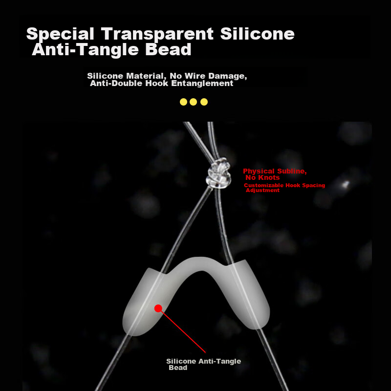 Fishing King Running Lead Line Double Hook Automatic Bottom-Finding No-Adjust Fl...