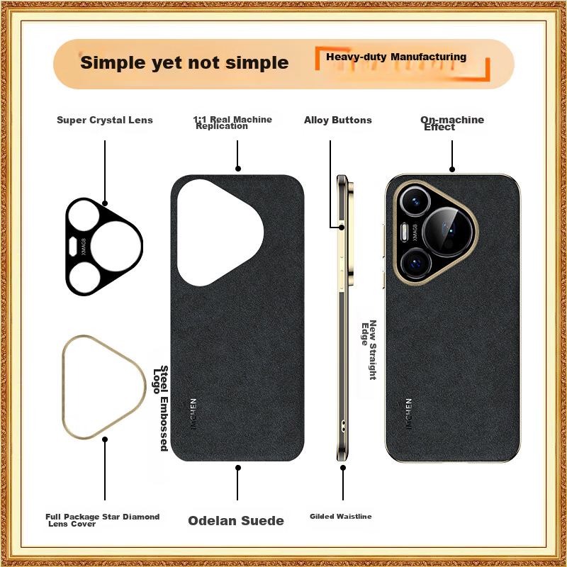 IM-CHEN [Italian Imported Oudilan] Phone Case for Huawei Pura 70 Pro, Pura 70 Pr...