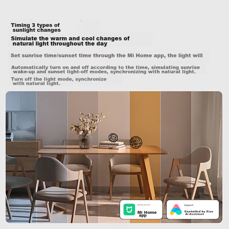 HD LED Smart AI Voice Dining Pendant Light, Nordic Light Luxury Modern Minimalis...